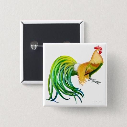 Phoenix-Hahn-Button Button (Vorne & Hinten)