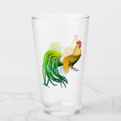 Phoenix-Hahn-Huhn-Glas-Trommel Glas (Vorderseite)