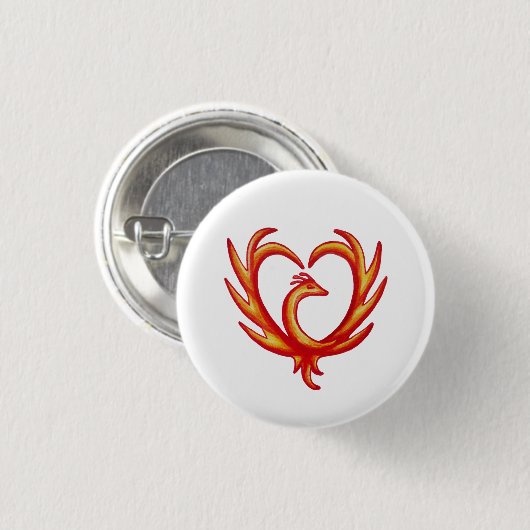 Phoenix Heart Button (Vorne & Hinten)