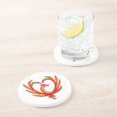 Phoenix Heart Getränkeuntersetzer (Seite)