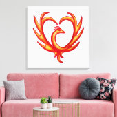 Phoenix Heart Leinwanddruck (Insitu (Wohnzimmer))
