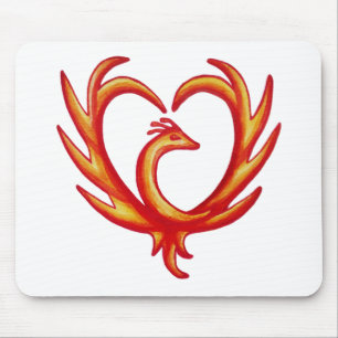 Phoenix Heart Mousepad