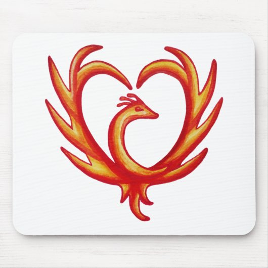 Phoenix Heart Mousepad (Vorne)