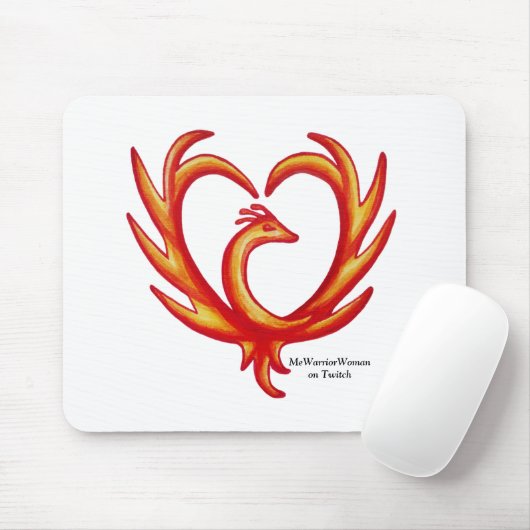 Phoenix Herz, MeWarriorFrau auf Twitch Mousepad (Mit Mouse)