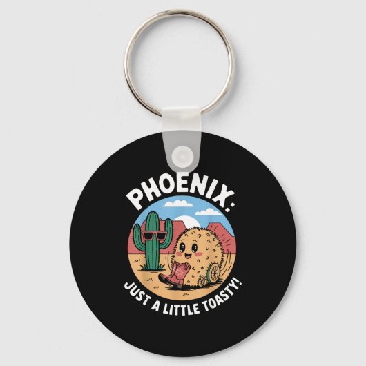Phoenix Hitzewelle Humor  Schlüsselanhänger (Vorderseite)
