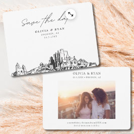 Phoenix Hochzeit Save the Date Einladung