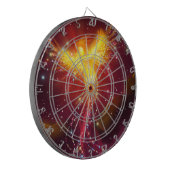 Phoenix im Flug Dartscheibe (Vorderseite Links)