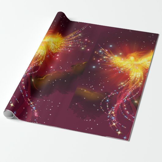 Phoenix im Flug Geschenkpapier (Ungerollt)
