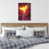 Phoenix im Flug Leinwanddruck (Insitu (Schlafzimmer))