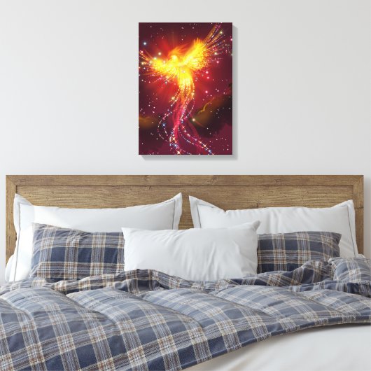 Phoenix im Flug Leinwanddruck (Insitu (Schlafzimmer))
