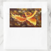 Phoenix im Flug Rechteckiger Aufkleber (Tasche)
