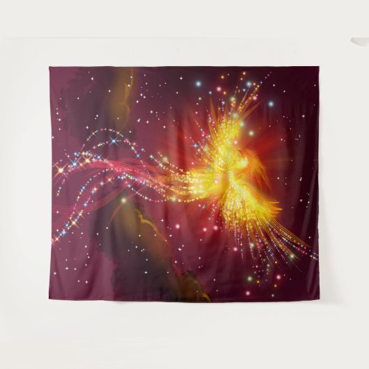 Phoenix im Flug Wandteppich (Vorderseite (Horizontal))