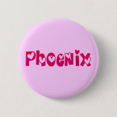 Phoenix im Herzen Button (Vorderseite)