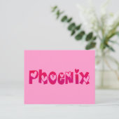 Phoenix im Herzen Postkarte (Stehend Vorderseite)