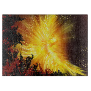 Phoenix in Bäumen Schneidebrett