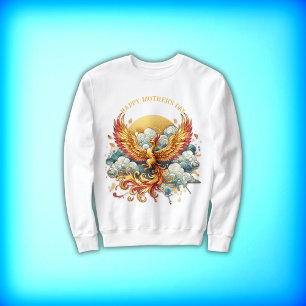 Phoenix in den Wolken glücklich Muttertag Sweatshirt