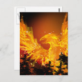 Phoenix in der Flugpostkarte Postkarte (Vorne/Hinten)