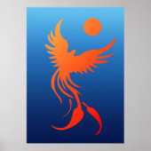 Phoenix in Flammen-Poster Poster (Vorne)