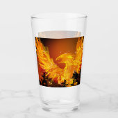 Phoenix in Flight Glass Tumbler (Vorderseite)