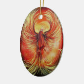 Phoenix Keramik Ornament (Links)