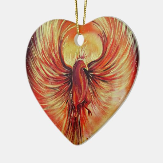 Phoenix Keramik Ornament (Links)