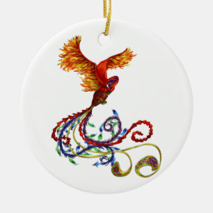 Phoenix Keramik Ornament
