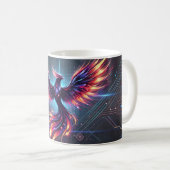 Phoenix Keramik Tasse - Vibranntfuturistisch (VorderseiteRechts)