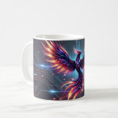Phoenix Keramik Tasse - Vibranntfuturistisch (Vorderseite Links)