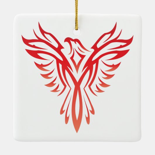 Phoenix Keramikornament (Rückseite)