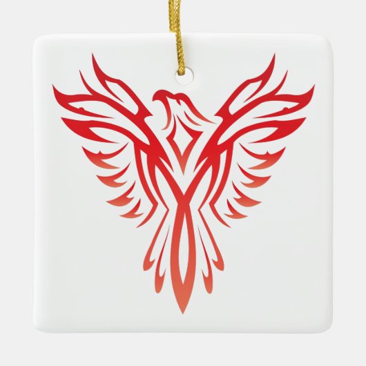 Phoenix Keramikornament (Vorderseite)