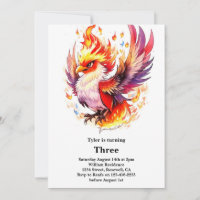 Phoenix Kindergeburtstag Einladung
