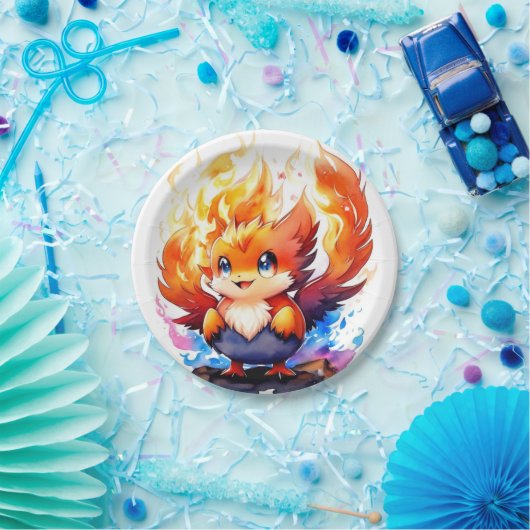 Phoenix-Kindergeburtstag Pappteller (Party)