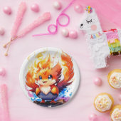 Phoenix-Kindergeburtstag Pappteller (Party)