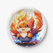 Phoenix-Kindergeburtstag Pappteller (Vorderseite)