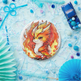 Phoenix-Kindergeburtstag Pappteller