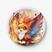 Phoenix-Kindergeburtstag Pappteller (Vorderseite)