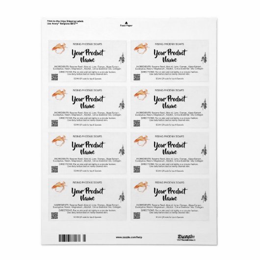 *~* Phoenix Körpercreme Gesicht Badeseife QR (Vorne)