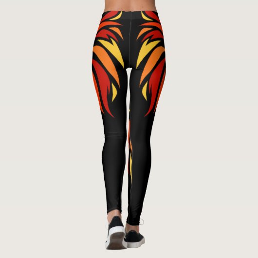Phoenix-Kraft-Strumpfhosen Leggings (Rückseite)