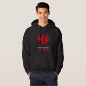 Phoenix-Krieger-Symbol der Überlebensfähigkeit Hoodie (Vorne ganz)