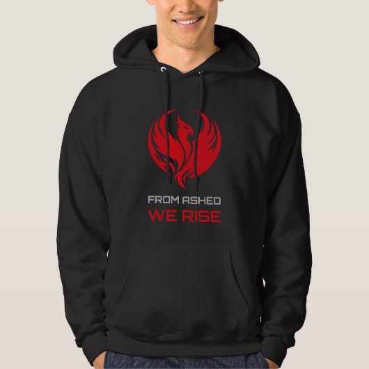 Phoenix-Krieger-Symbol der Überlebensfähigkeit Hoodie (Vorderseite)
