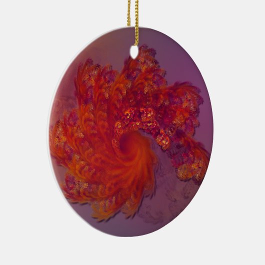 Phoenix Lamendekoration Keramikornament (Rechts)