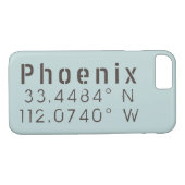Phoenix Latitude Longitude Case-Mate iPhone Hülle (Rückseite (Horizontal))