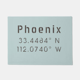 Phoenix Latitude Longitude Fußmatte