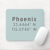 Phoenix Latitude Longitude Mousepad (Mit Mouse)