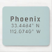 Phoenix Latitude Longitude Mousepad (Vorne)