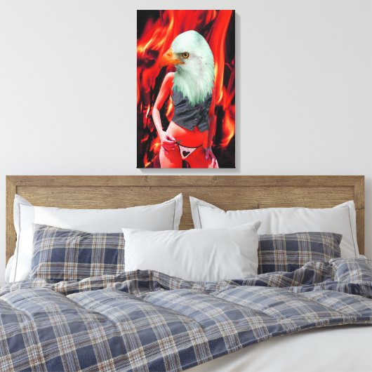 Phoenix Leinwanddruck (Insitu (Schlafzimmer))