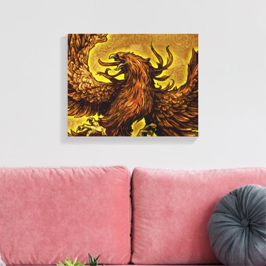 Phoenix Leinwanddruck (Insitu (Wohnzimmer))