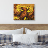 Phoenix Leinwanddruck (Insitu (Schlafzimmer))