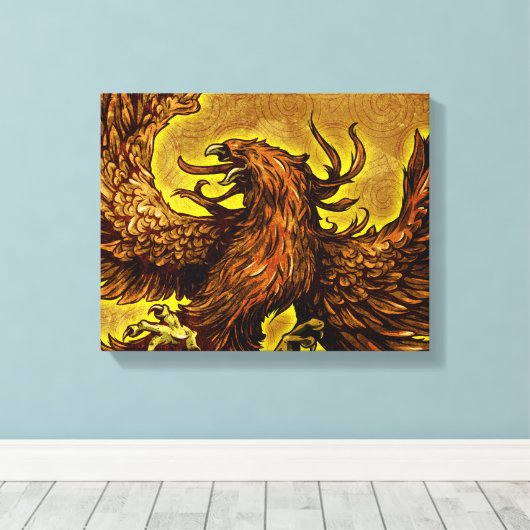 Phoenix Leinwanddruck (Insitu (Holzboden))