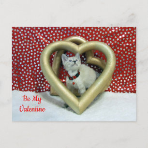 Phoenix-Liebe - Katze / Kitten Valentine Postkarte